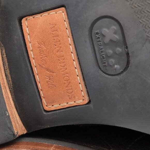 Allen Edmonds Shoes Mens 8.5 Brown Feather Welt Leather Dress Derby Extralight main image 10